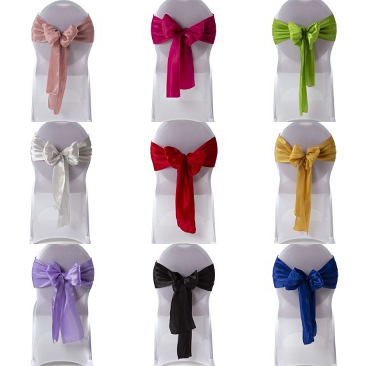 noeud de chaise satin - divers coloris
