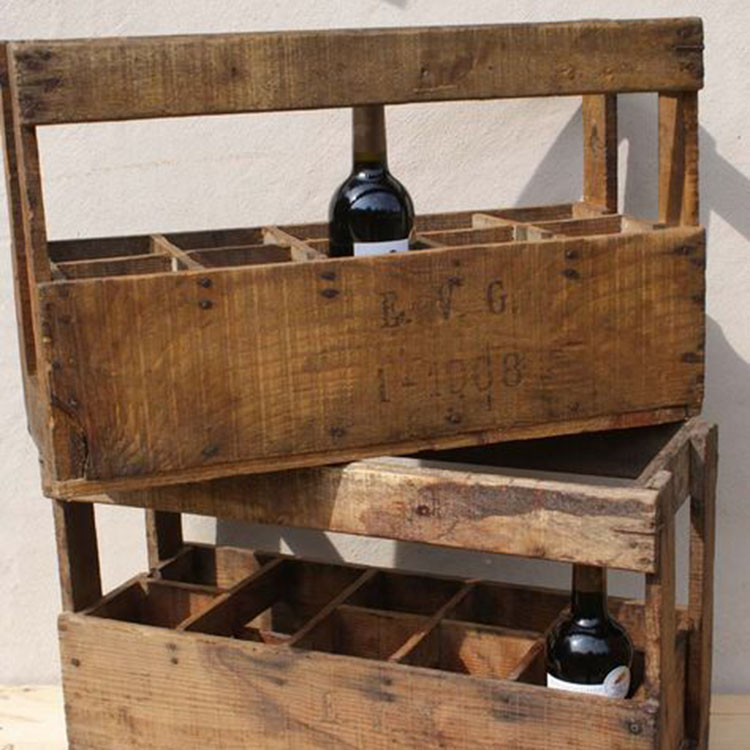 caisse bois vintage