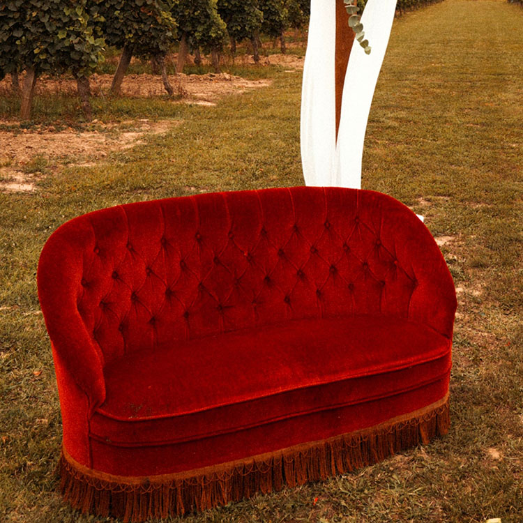 canapé rouge