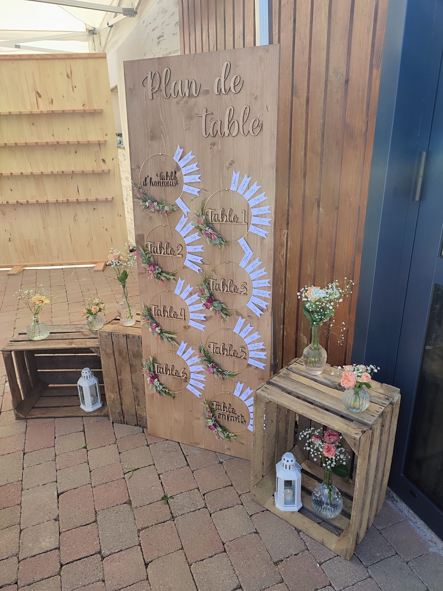 Support plan de table cercle