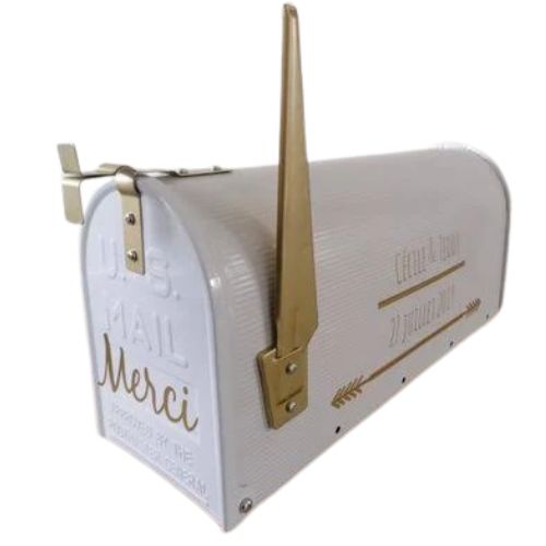 urne - boîte aux lettres US blanche
