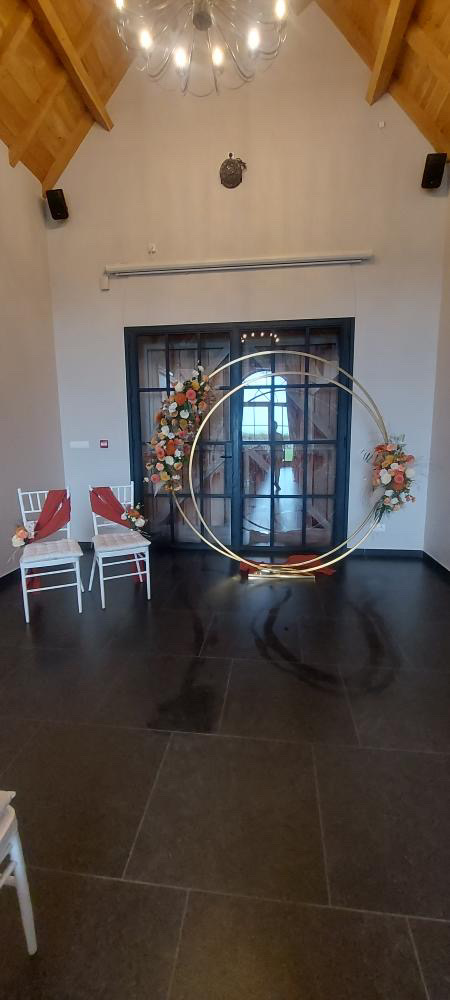 voilage de chaise terracotta