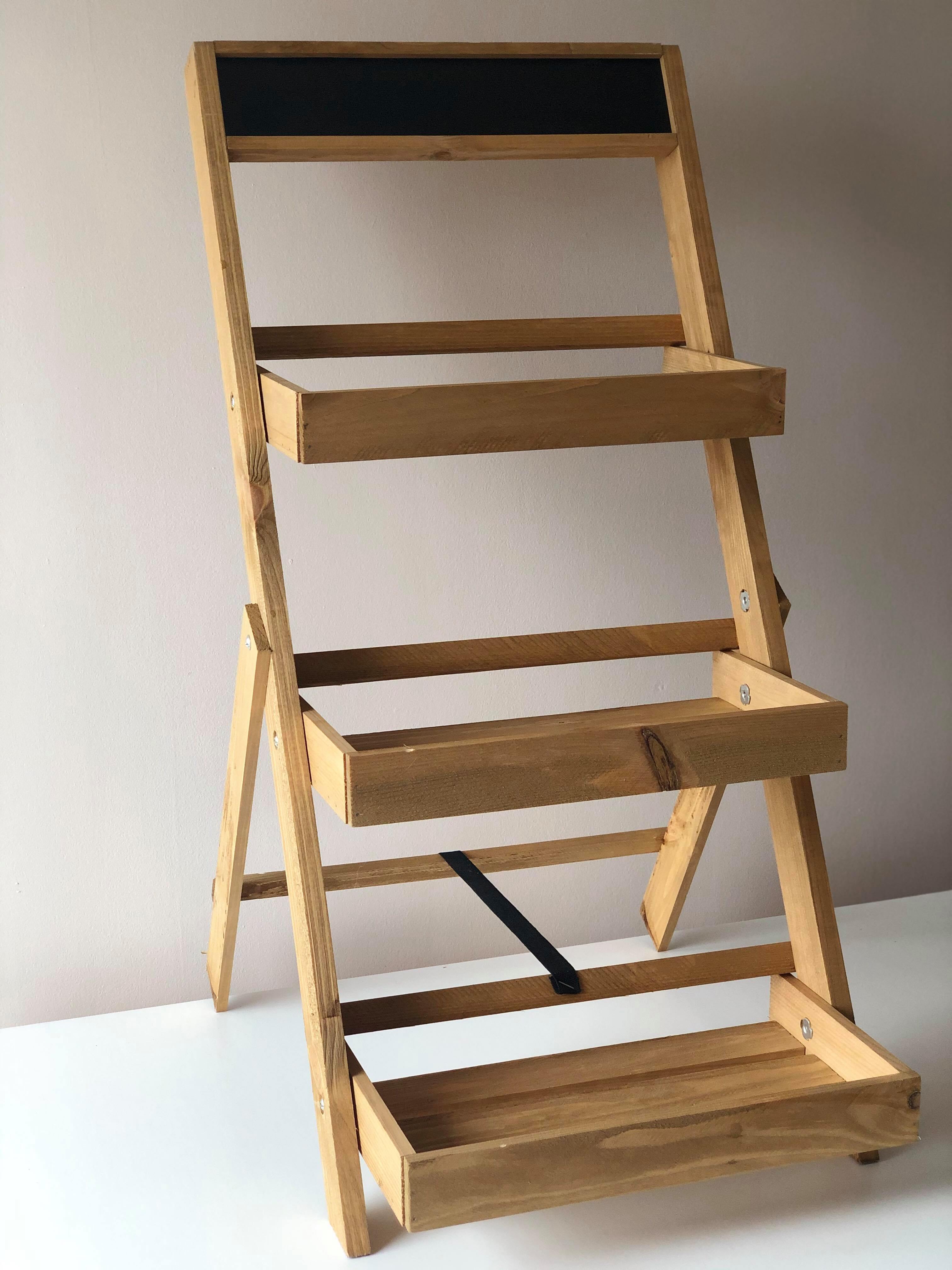 PRESENTOIR 3 ETAGES BOIS