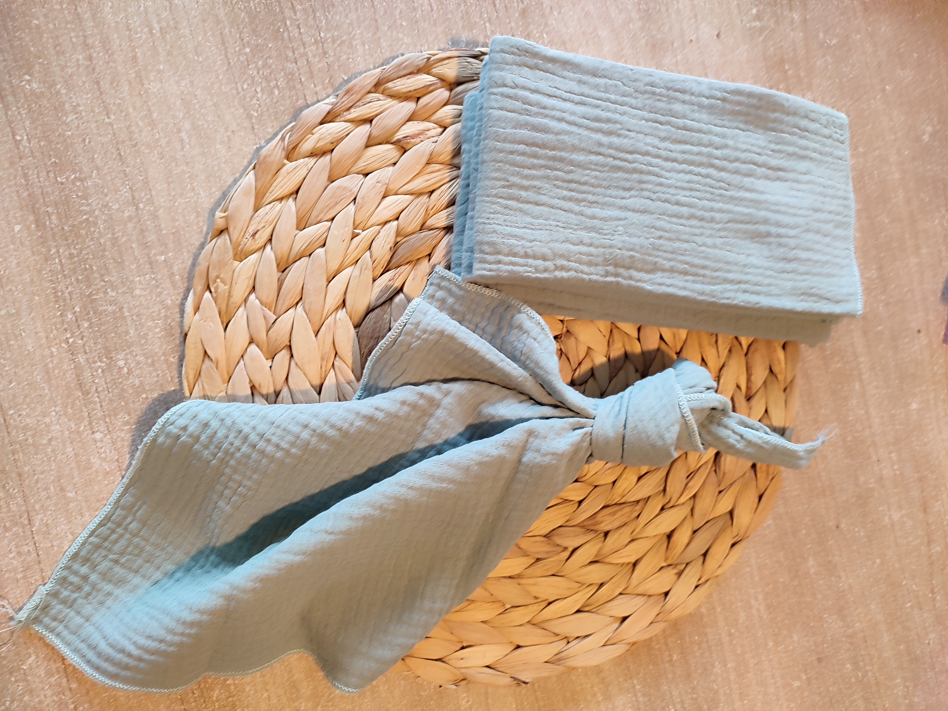 Serviette verte sauge