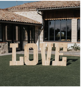 Panneau lettre LOVE