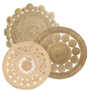 Tapis en jute rond