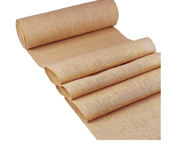 Chemin en toile de jute