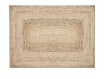 Grand tapis en jute