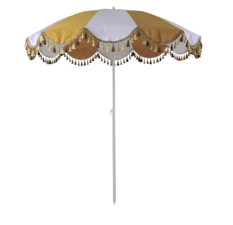 Parasol jaune moutarde
