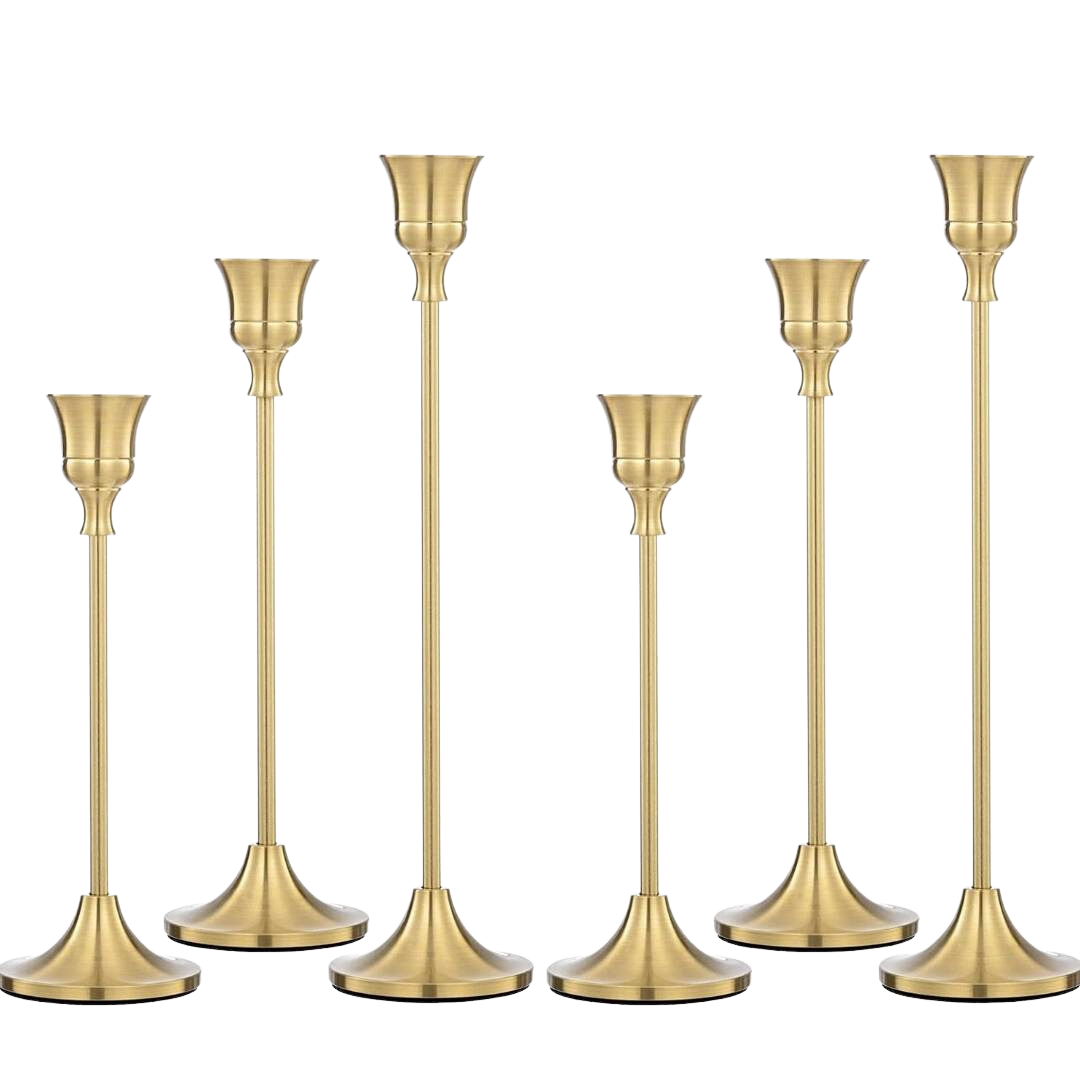 Bougeoirs doré ancien