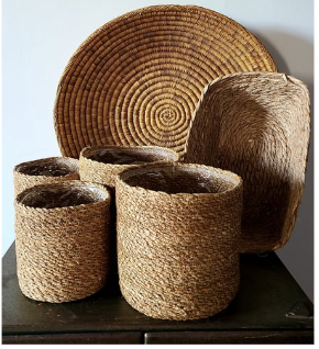 Lot de 6 panier en osier