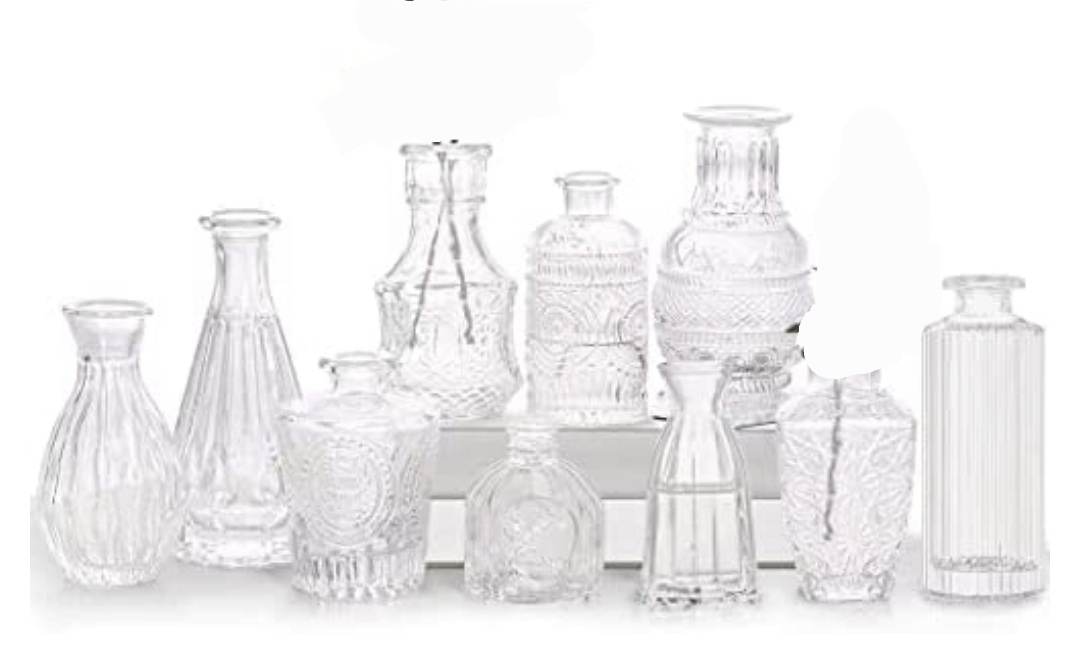 Fioles transparentes