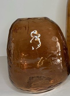 vase ambré boule