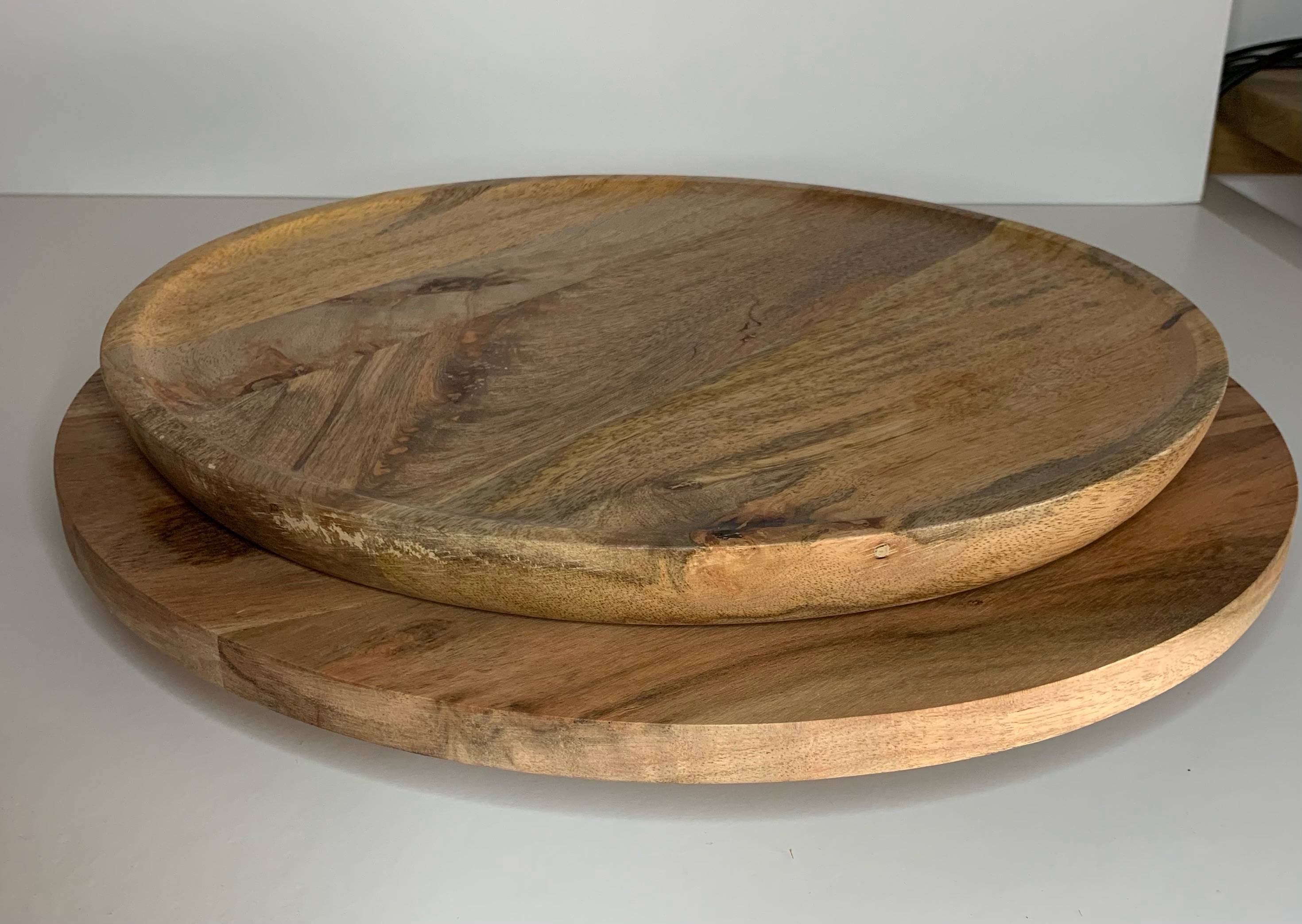 plateau bois tournant