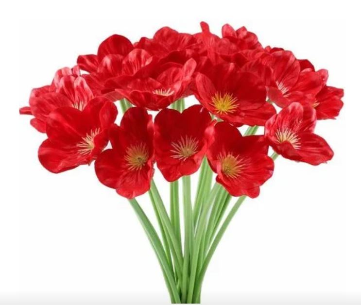 25 Coquelicots artificiels