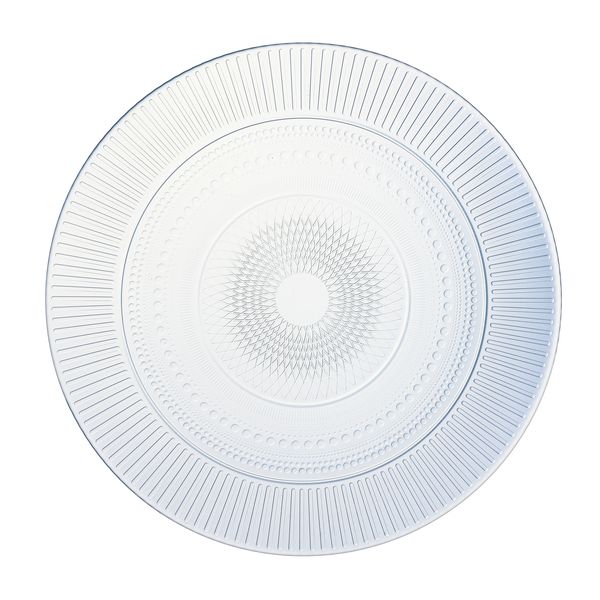 Assiette de présentation transparente