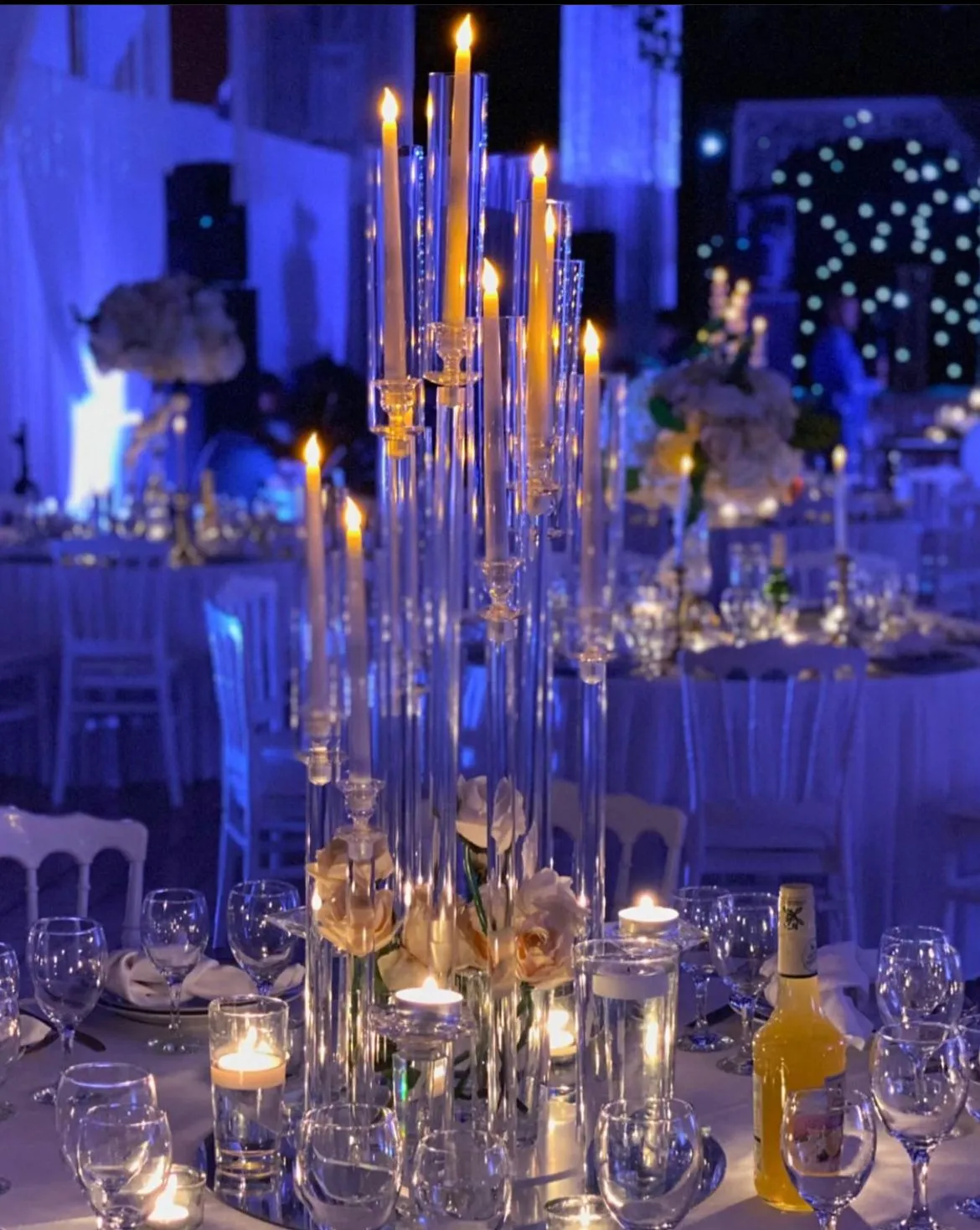 Chandelles sur pied Plexi – H100CM