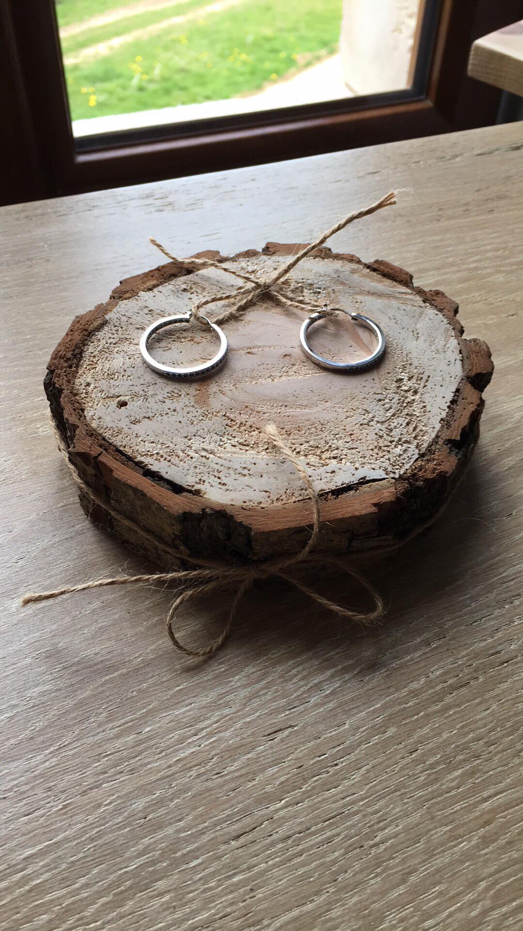 Porte alliance rondin de bois