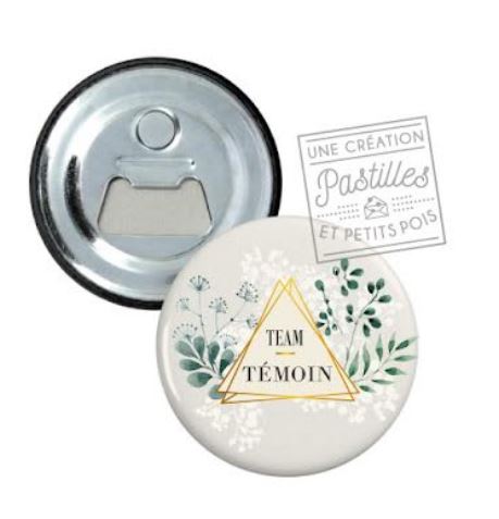 Cadeau Témoin : Décapsuleur aimanté