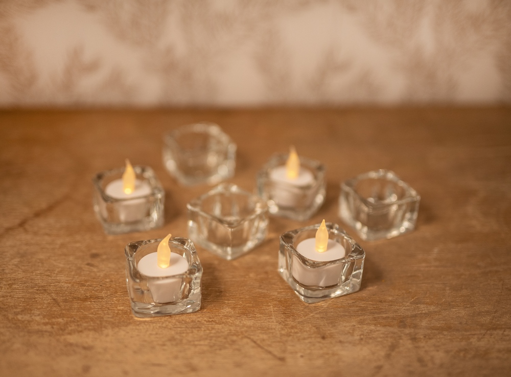 Bougie led flamme scintillante