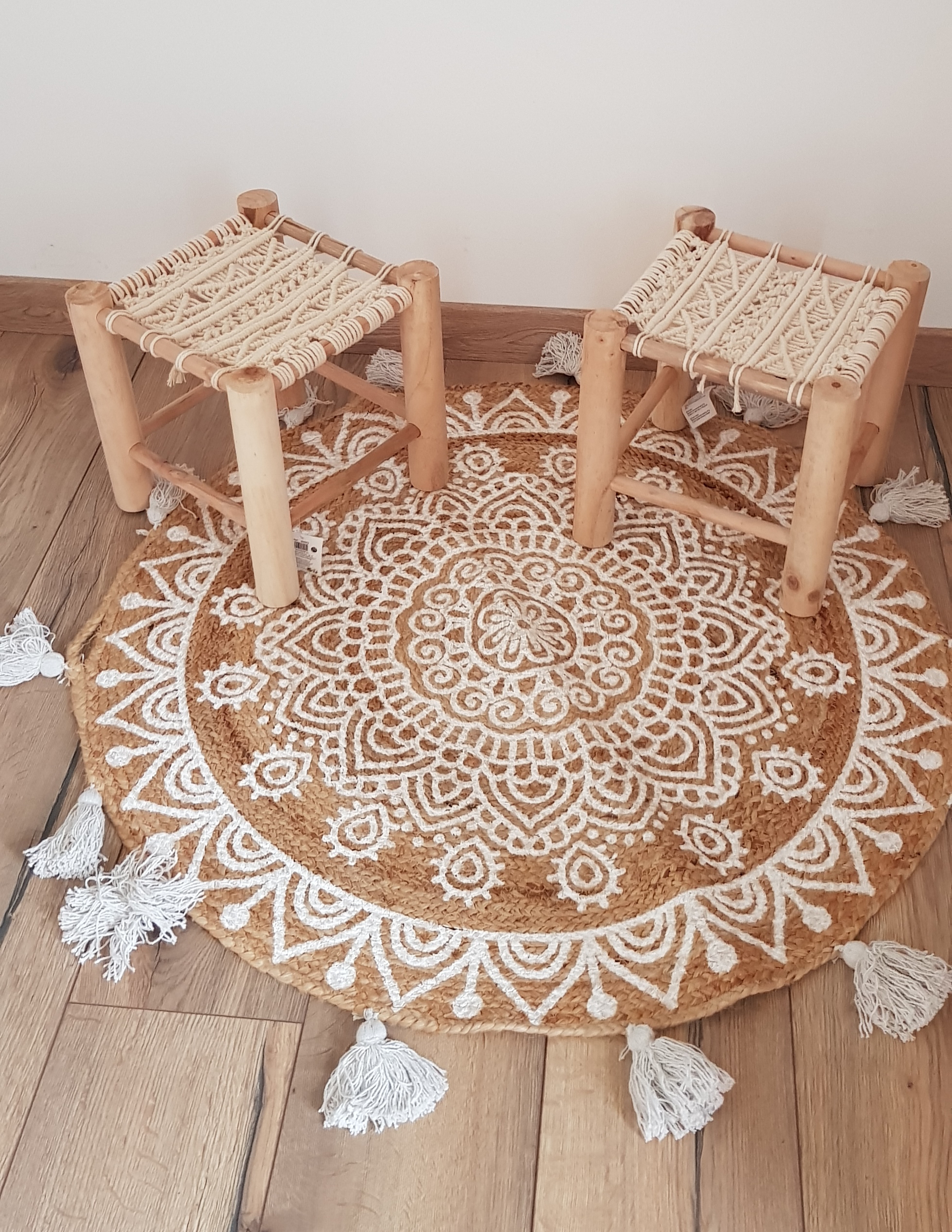 Mini Tabouret Macramé