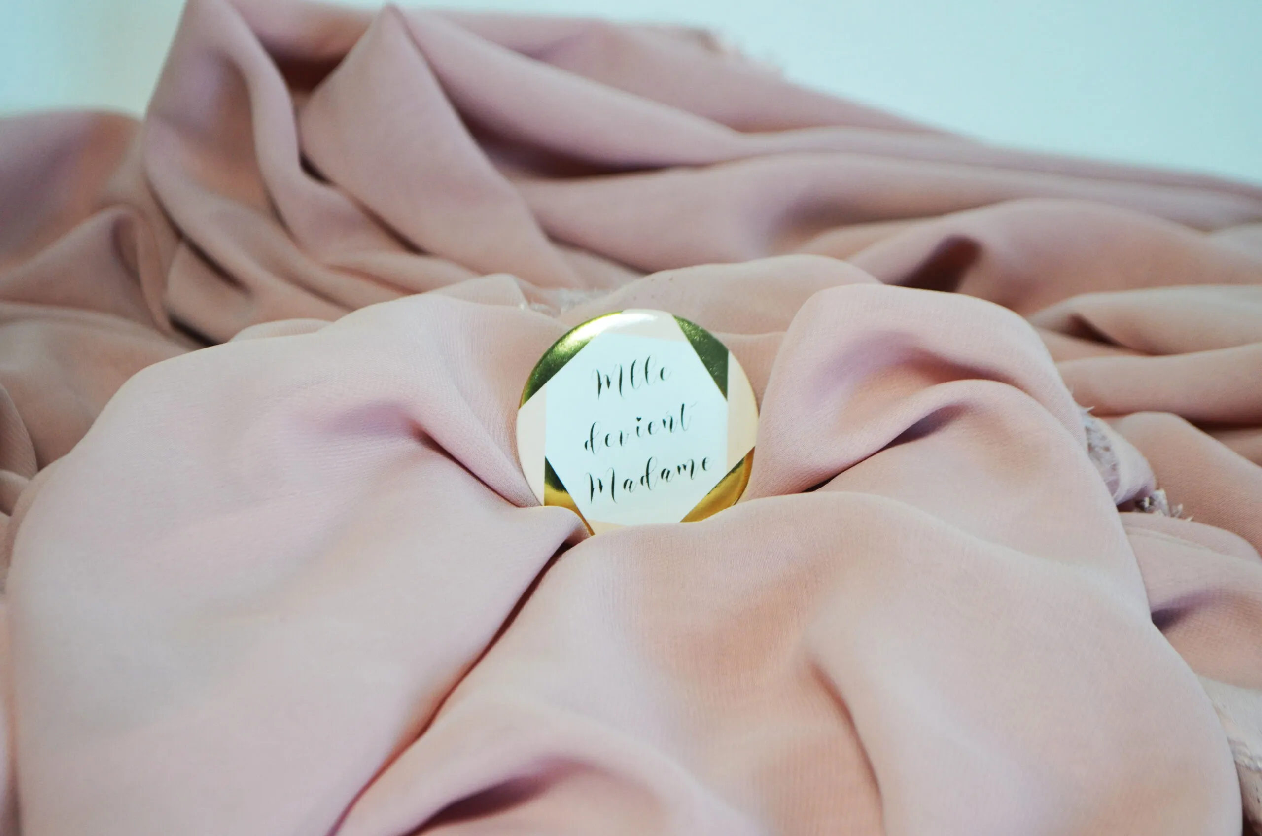 Badge Demoiselle devient madame