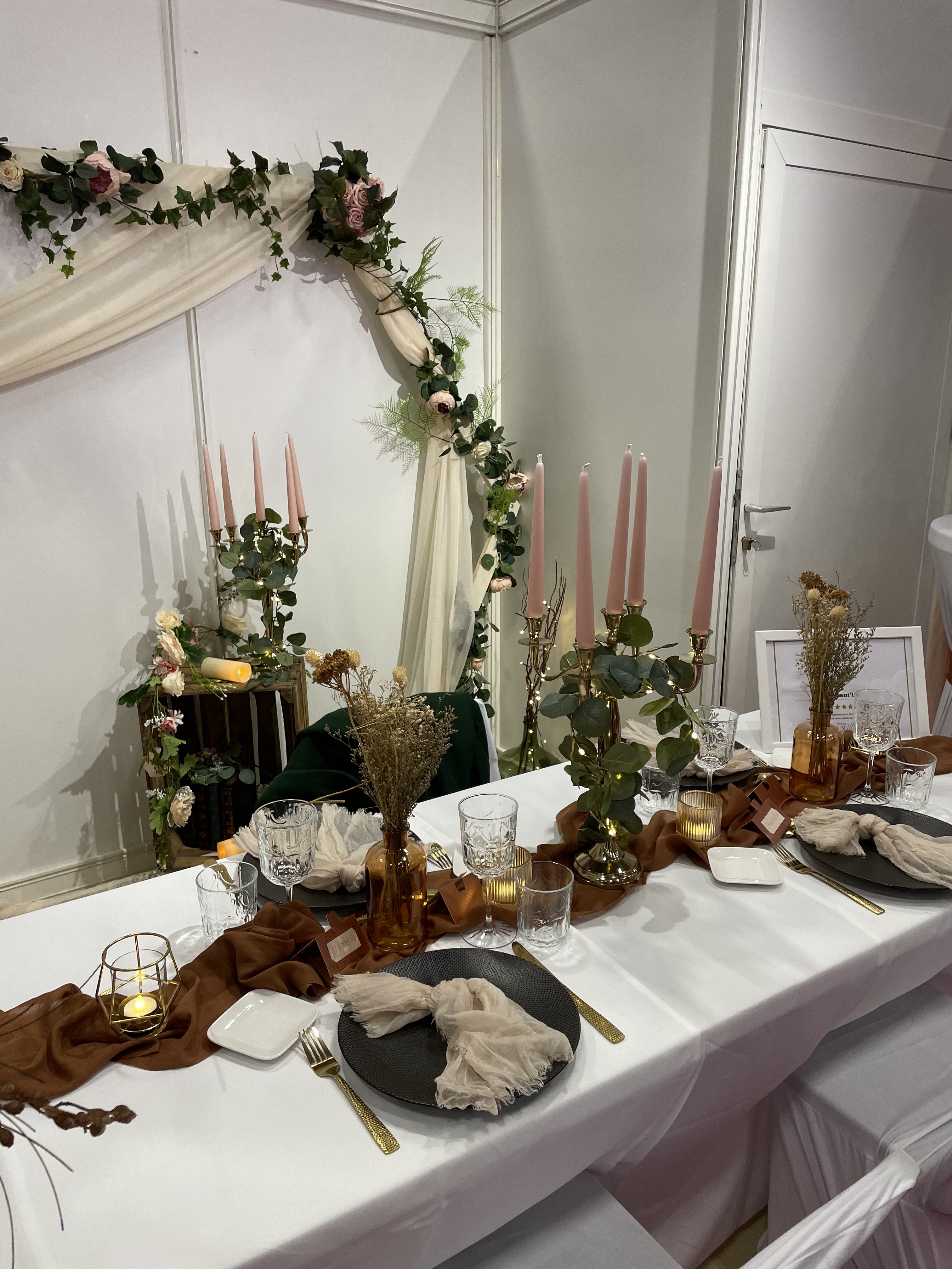 CHEMIN DE TABLE GAZE DE COTON