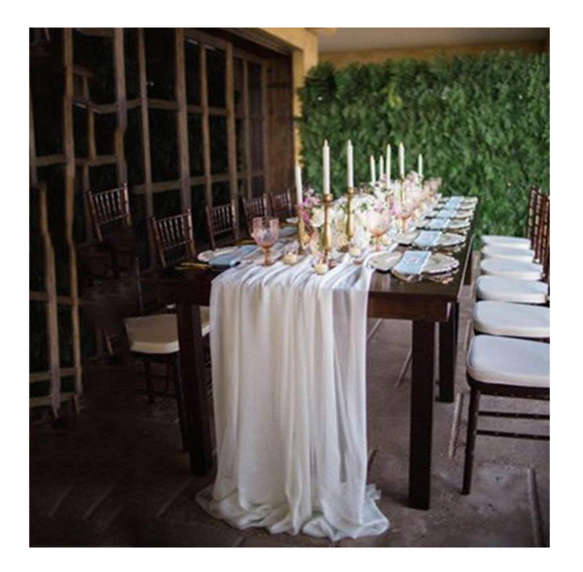 CHEMIN DE TABLE MOUSSELINE