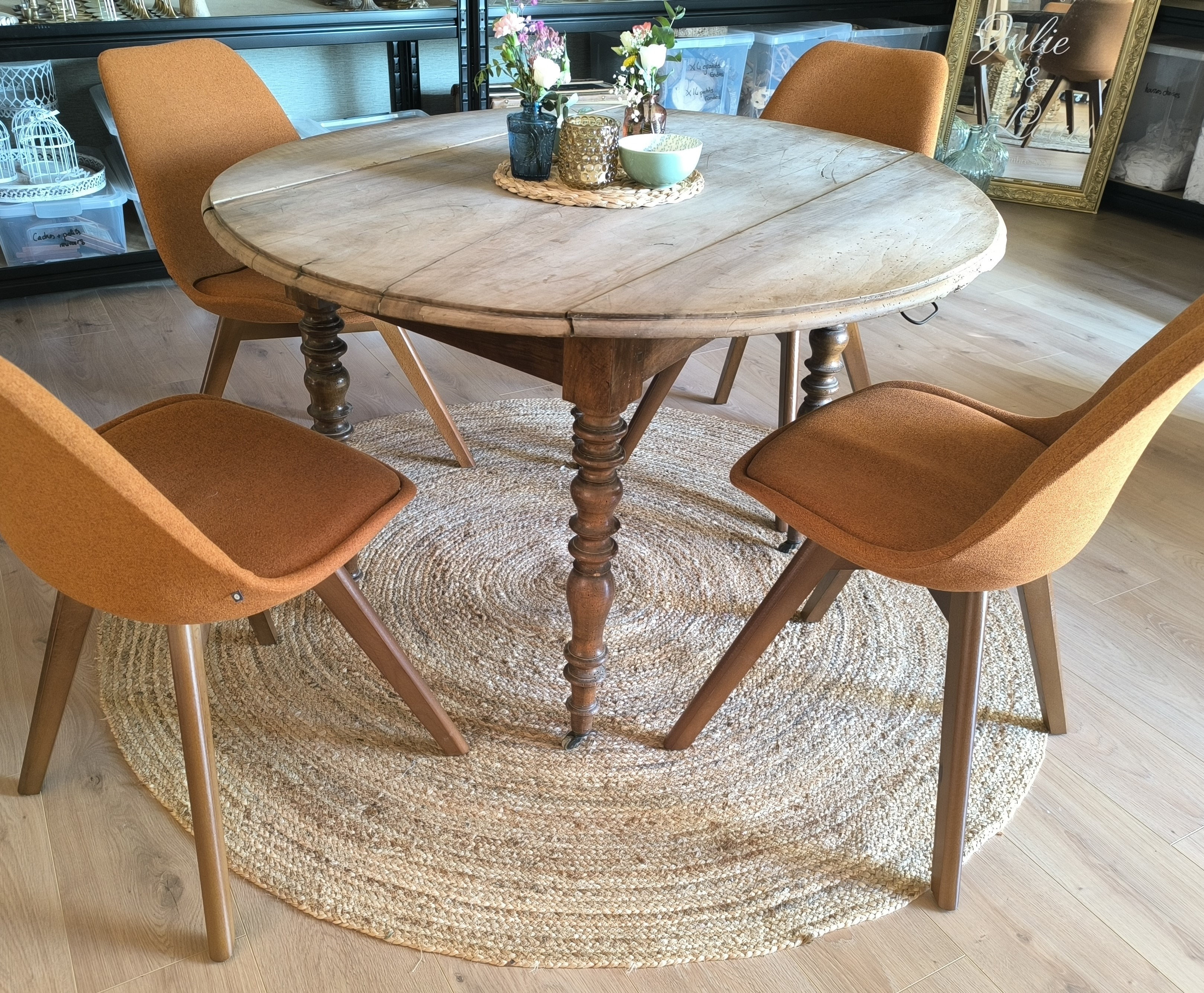 Tapis rond jute grand modèle