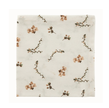 Serviette fleurie
