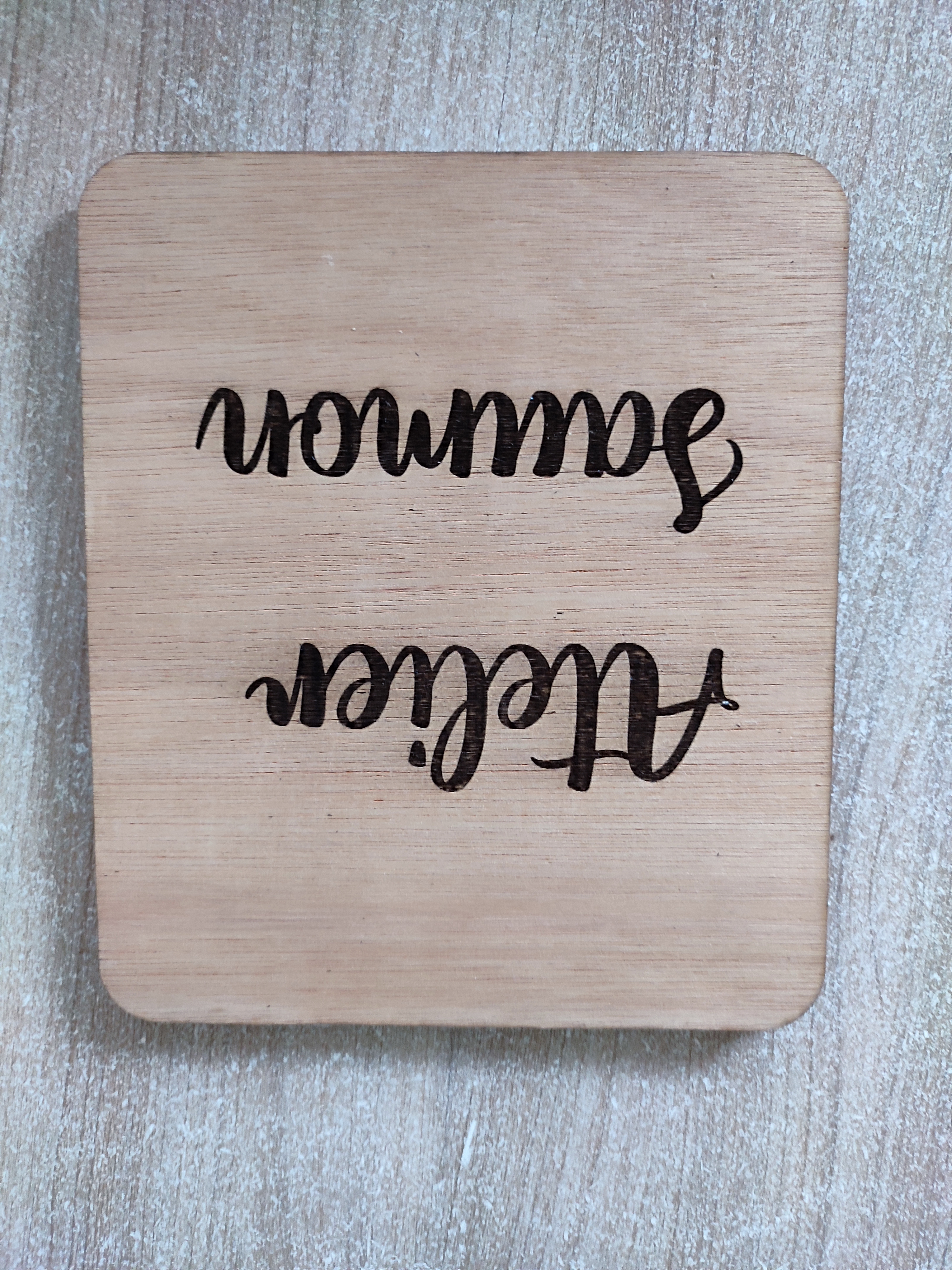 Panneau Atelier Saumon