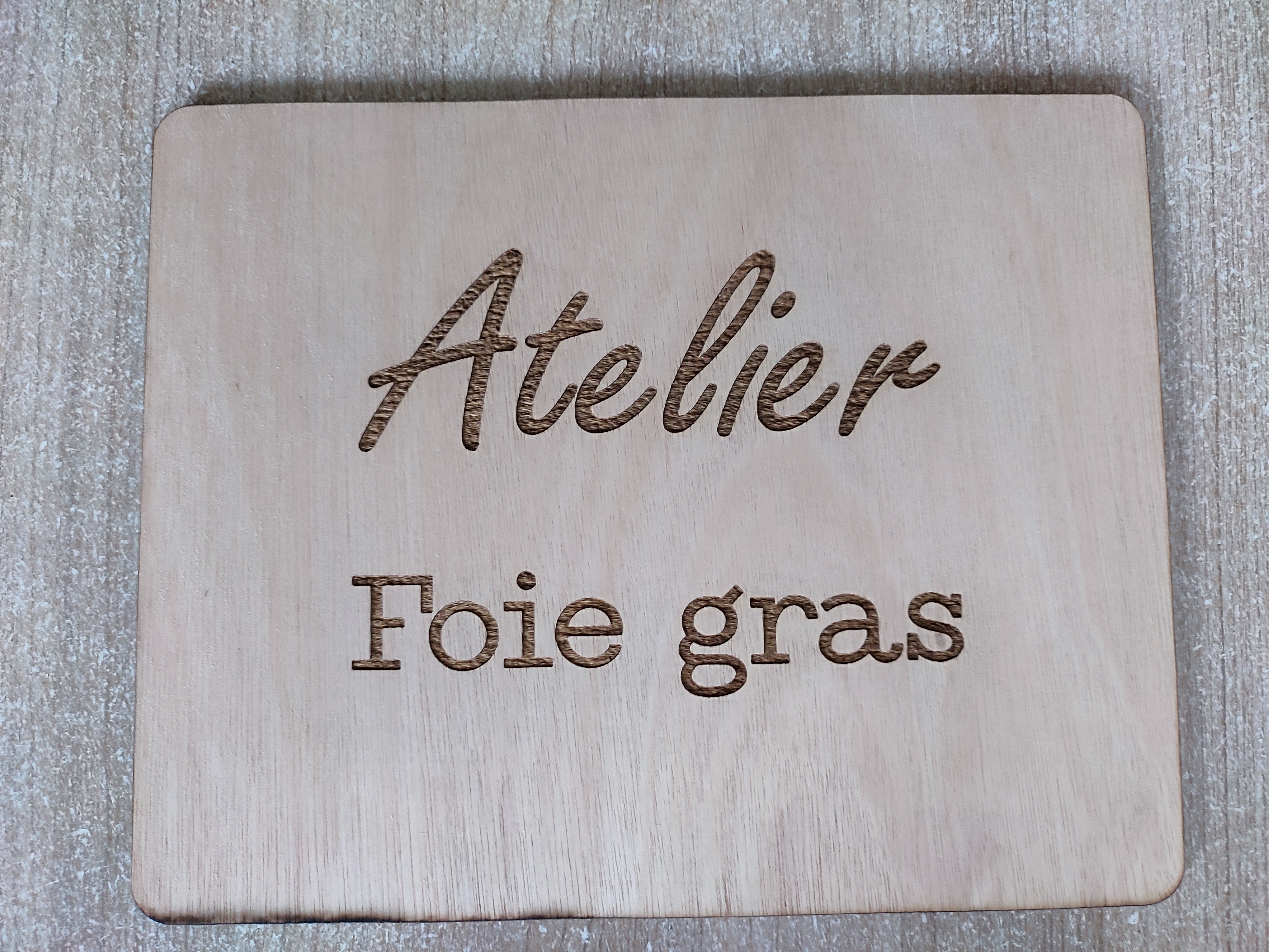 Panneau Atelier Foie gras (grand modèle)