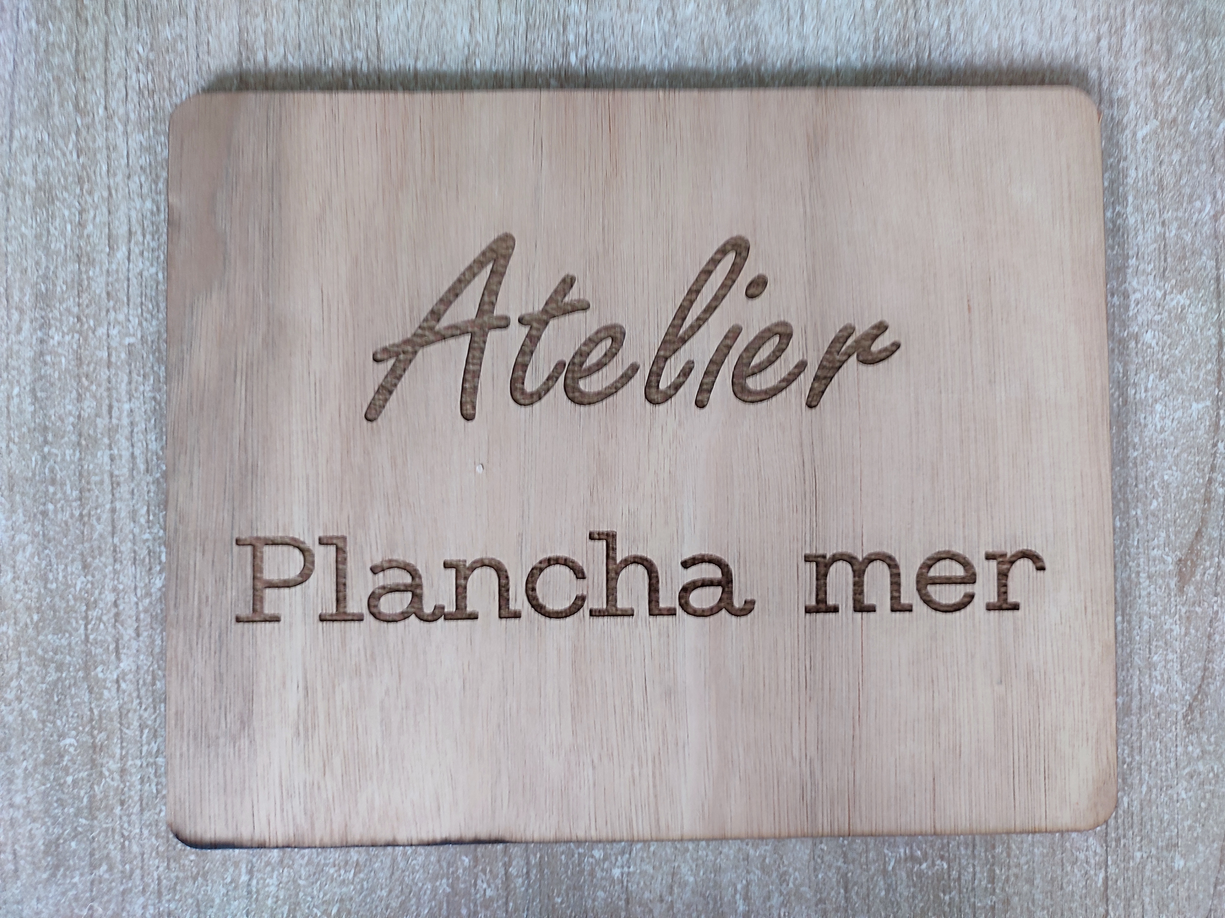Panneau Atelier Plancha mer
