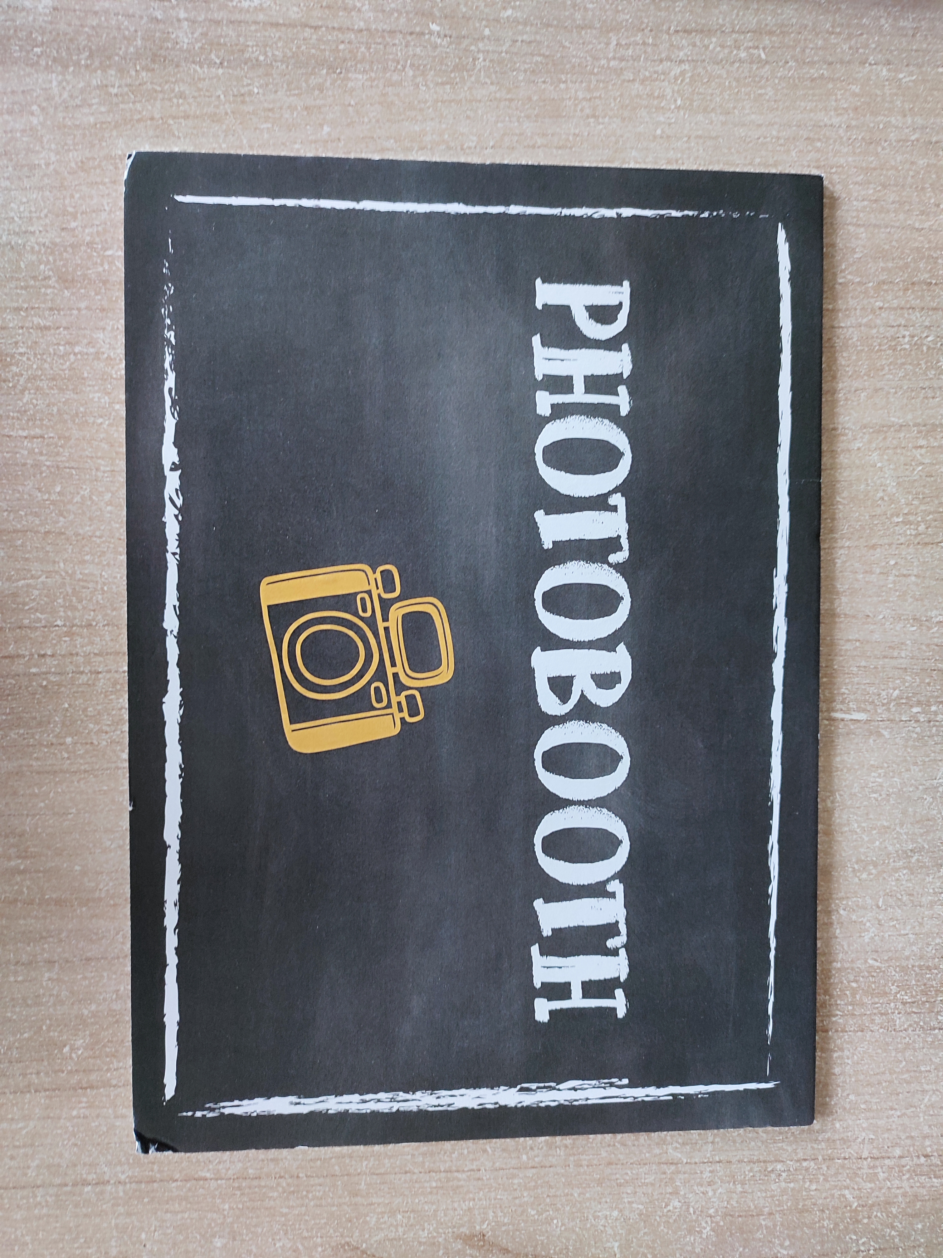 Panneau photobooth - carton plume