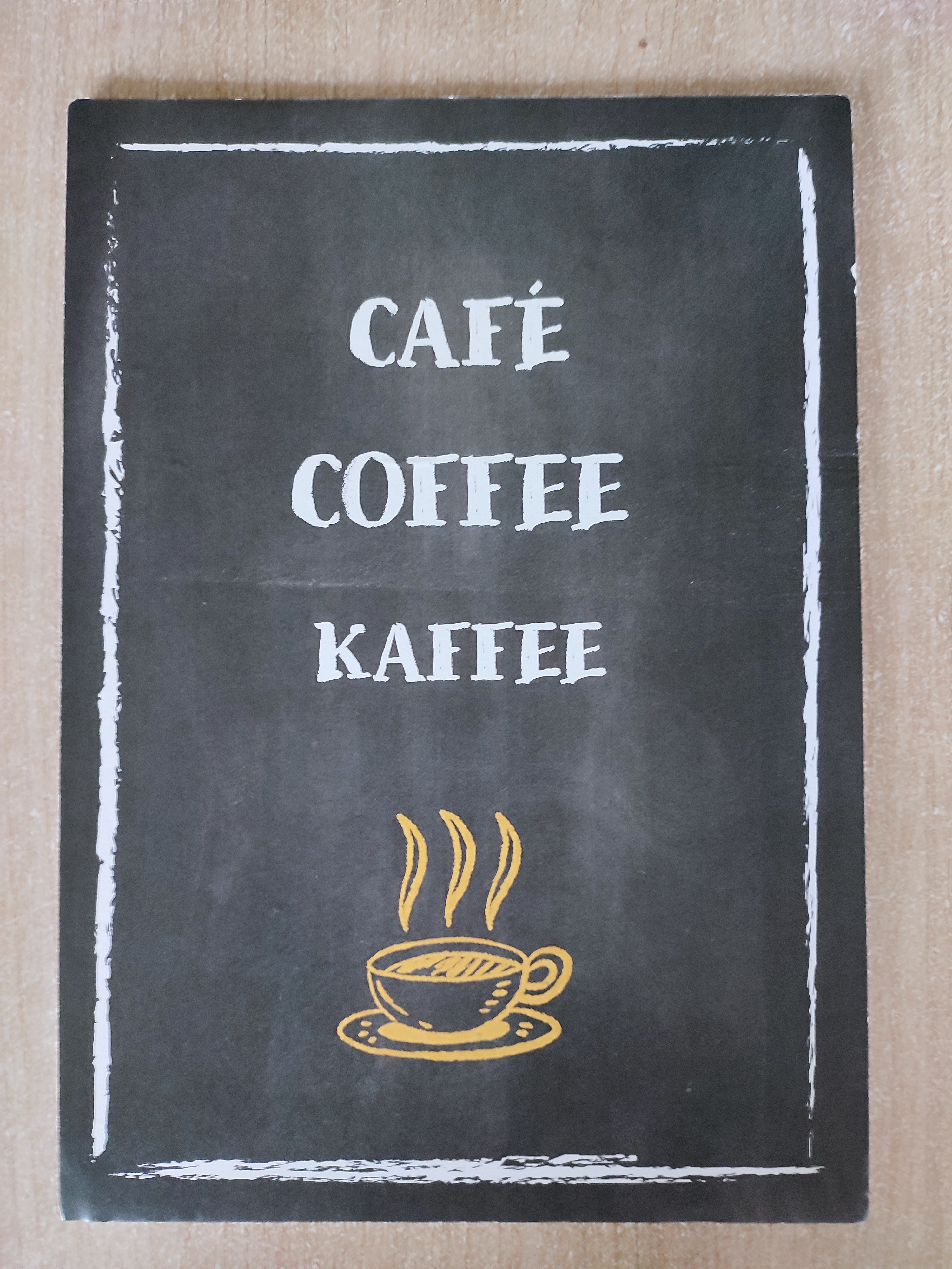 Panneau Café - Carton plume