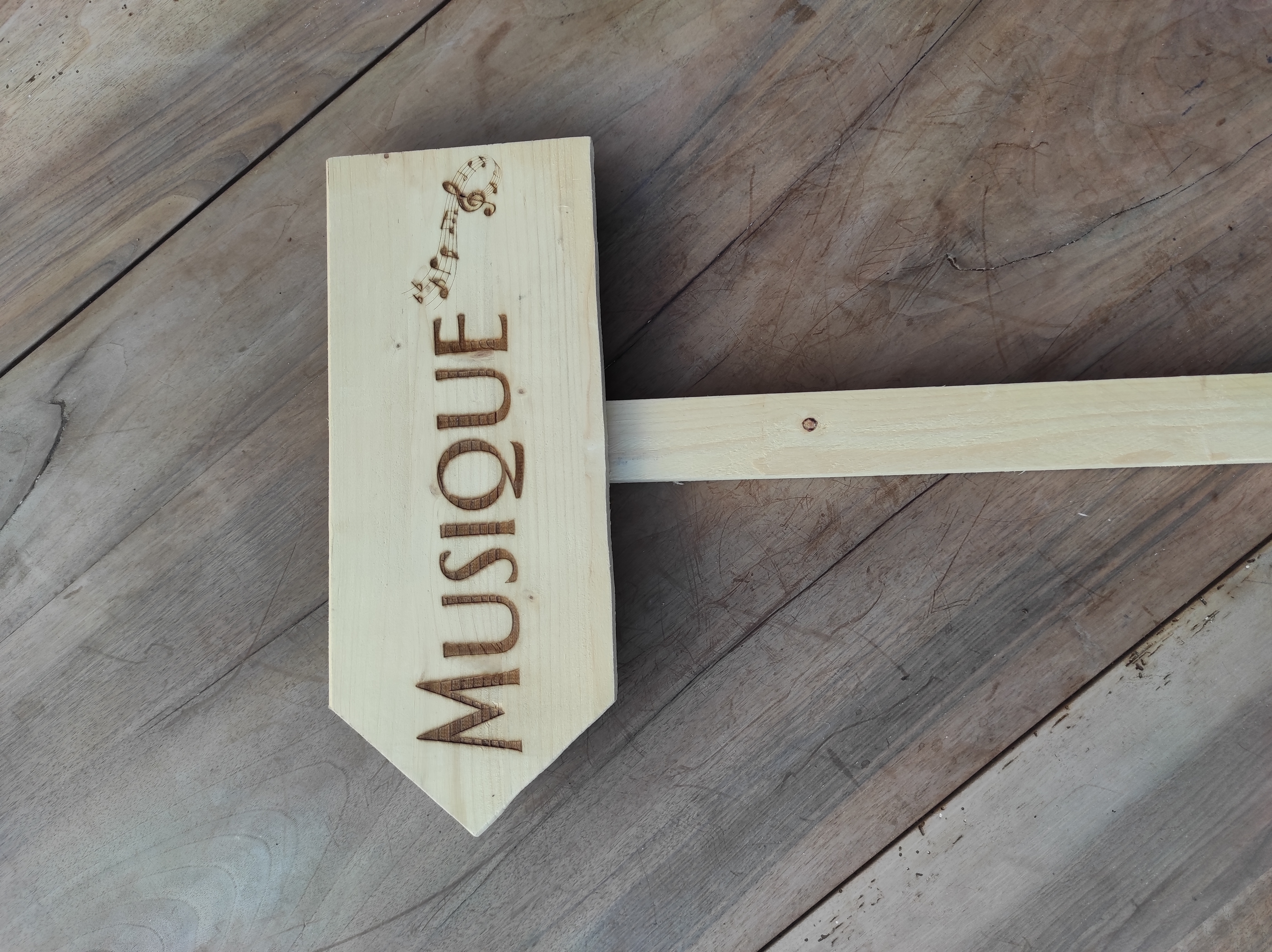 Panneau directionnel Musique