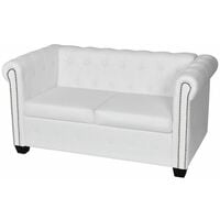 CANAPÉ CHESTERFIELD BLANC