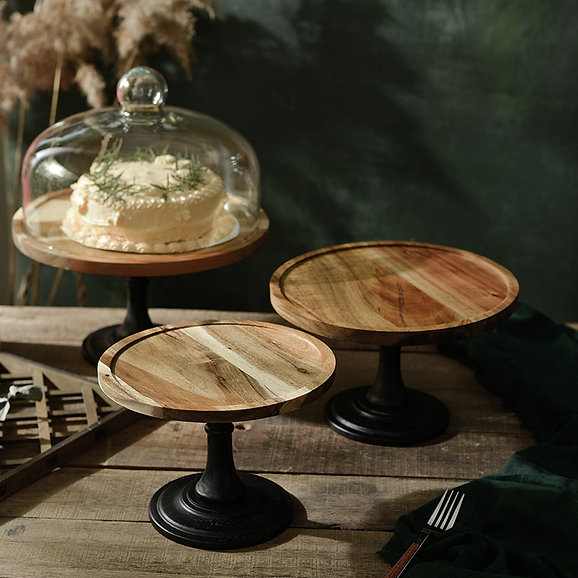 Trio Présentoirs à gâteaux Woody