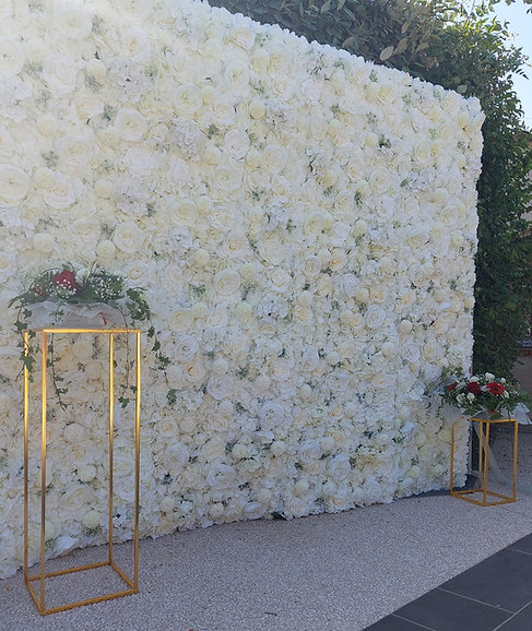 Mur de Fleurs Blanc