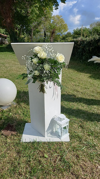 Pupitre Blanc en bois