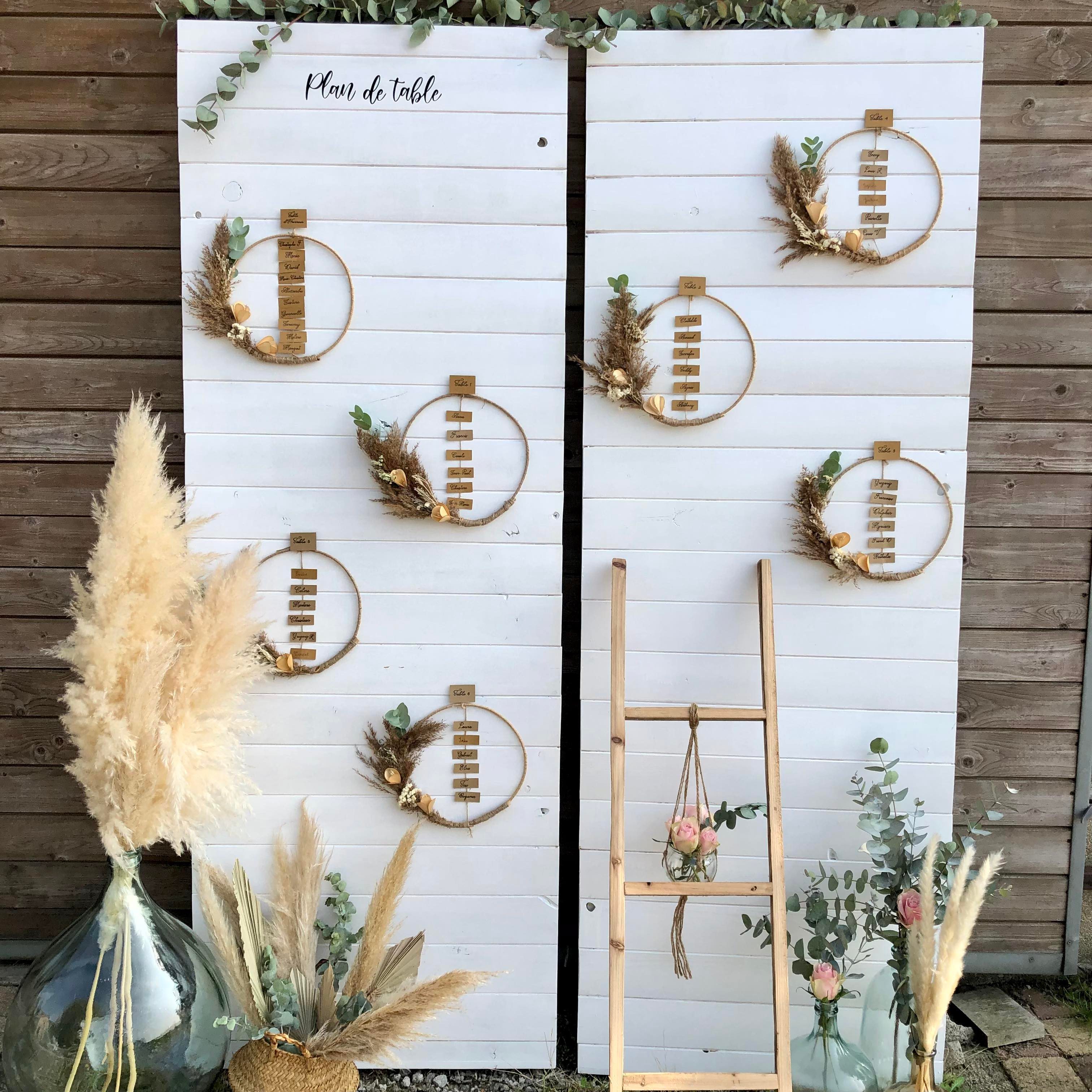 plan de table bohème