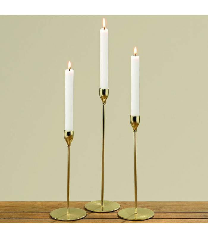 Lot de 3 Chandeliers dorés