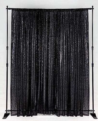 Rideau Sequin Noir 3 Volets