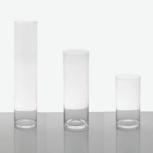 vase cylindrique - diam 10 cm - diverse hauteur