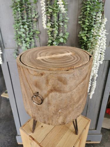 Urne rondin de bois