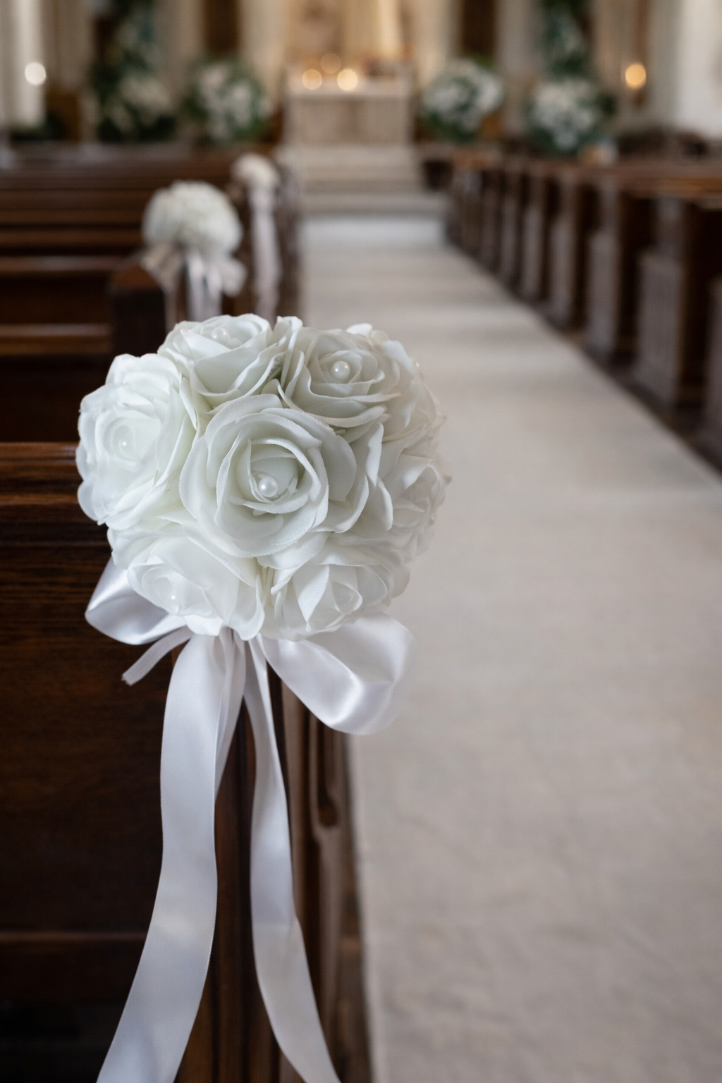 Bouquet bout rose blanche sacha