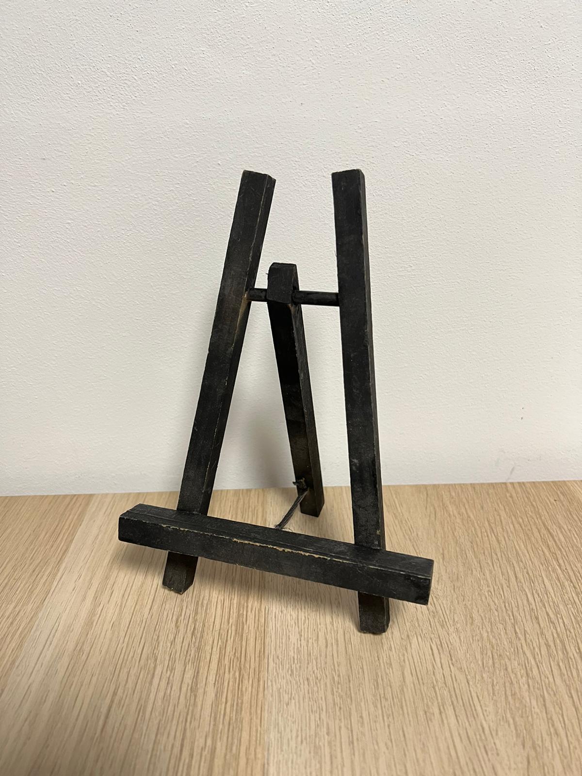 Mini chevalet noir pour menu