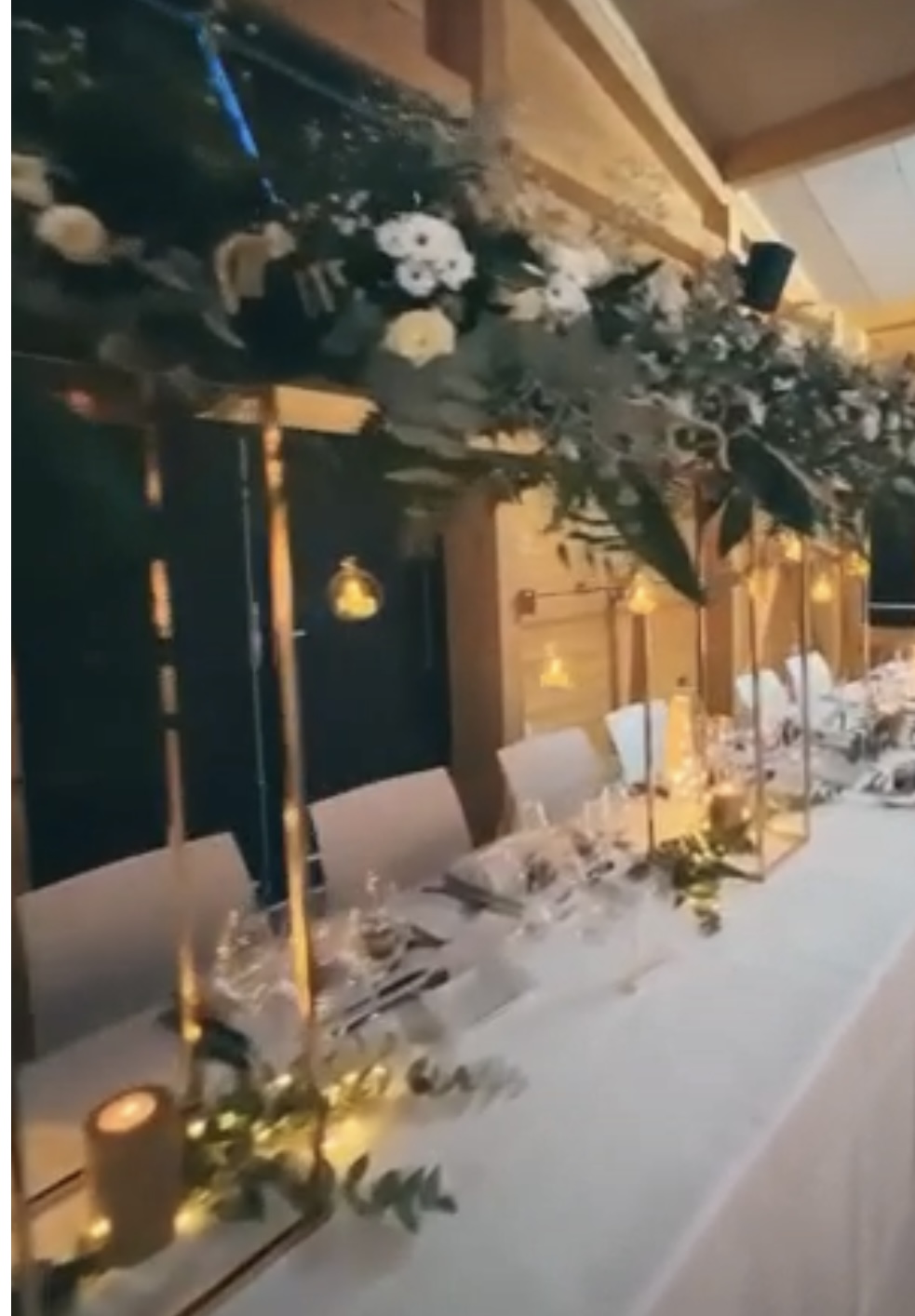 Bulle suspendue avec bougie led