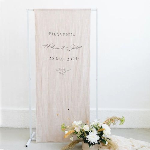 Support métallique blanc