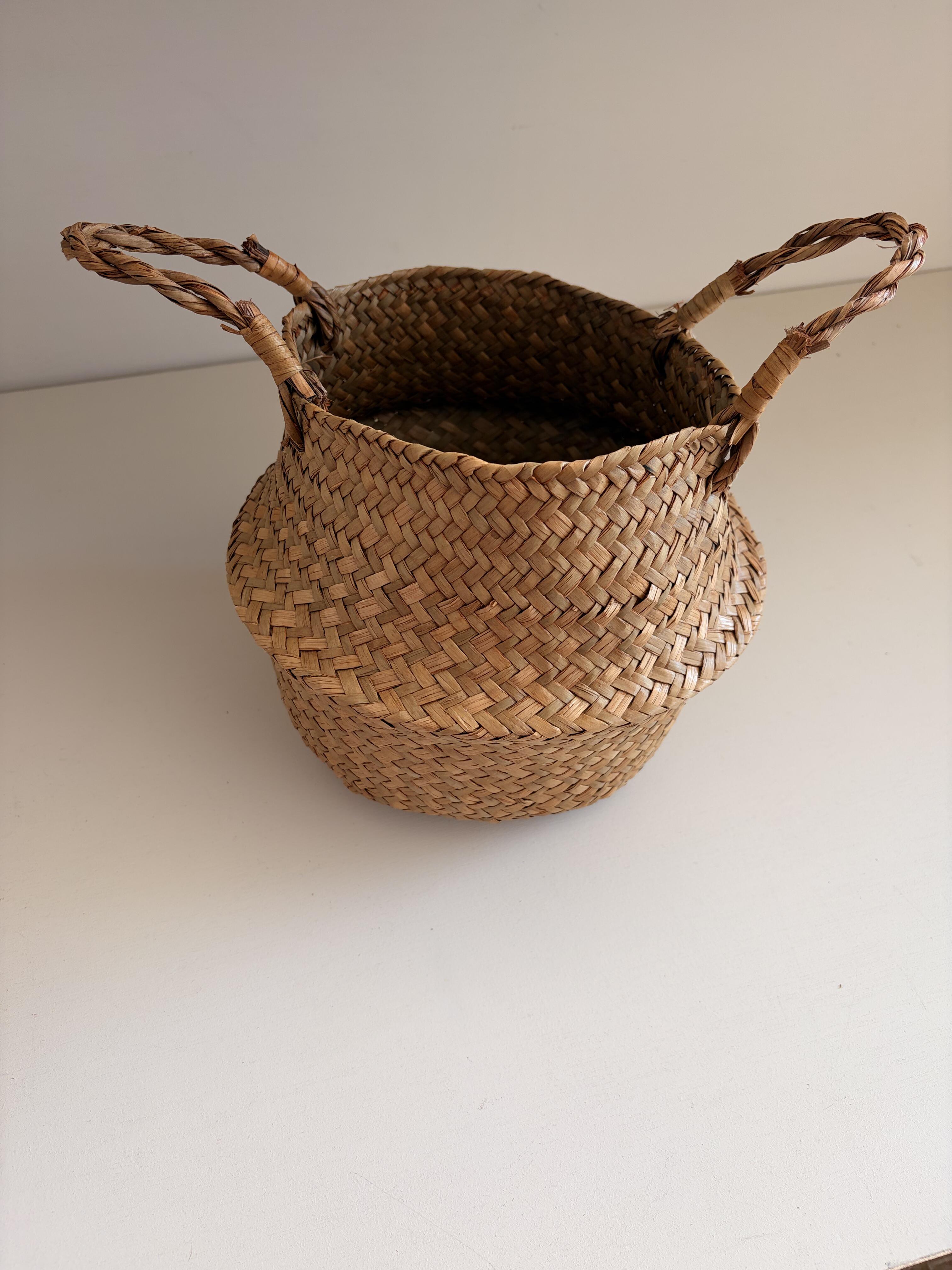 Panier osier pliable